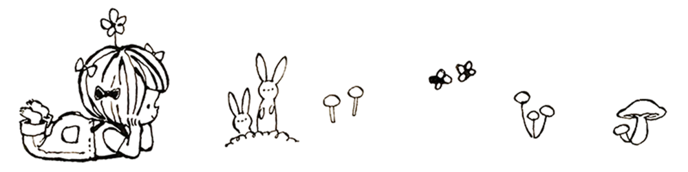 女の子とうさぎ